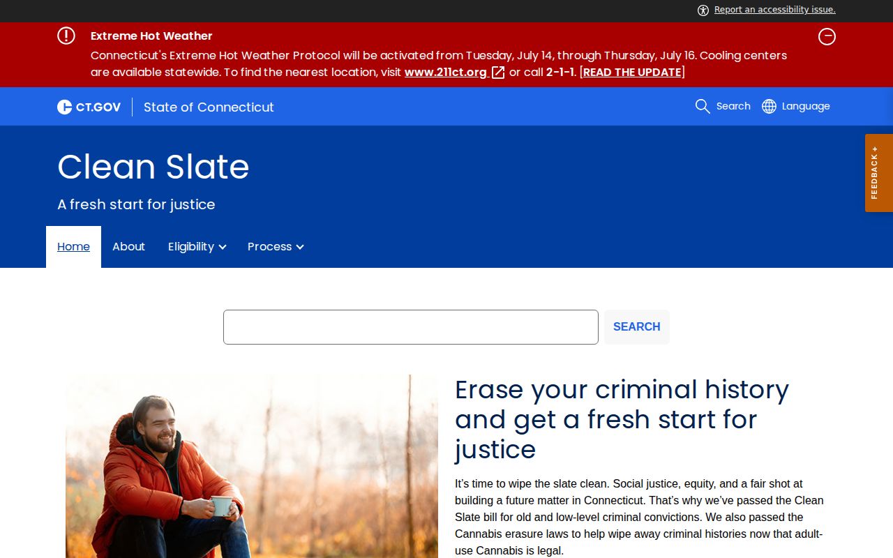 New London County released mugshots Clean Slate erasure information
